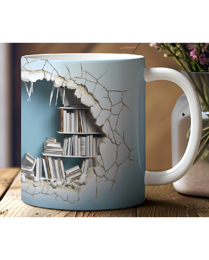 Taza estantería 3D