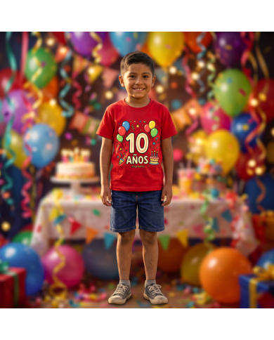 Playera Peso Completo Cuello Redondo Manga Corta para Niño · 100% Algodón