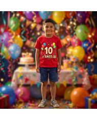 Playera Peso Completo Cuello Redondo Manga Corta para Niño · 100% Algodón