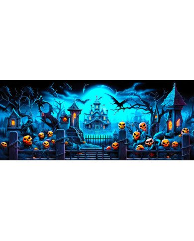 Taza Cerámica 11 oz Halloween Neón