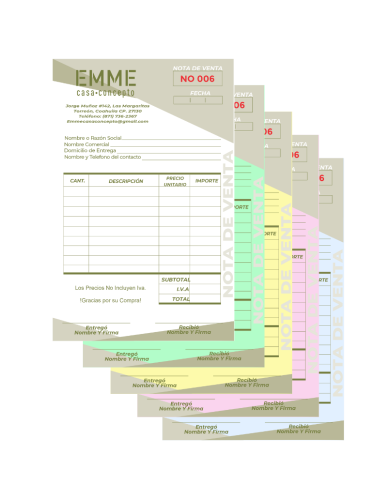 Formatos 1/2 carta vertical